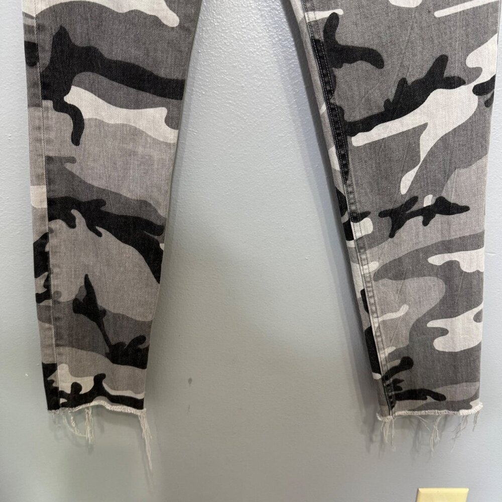 RE/DONE originals gray camo high rise ankle jeans size 25 - Picture 6 of 7